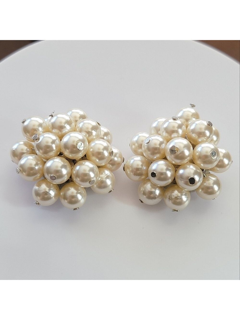 Pearl Cluster Shoe Clips #2572
